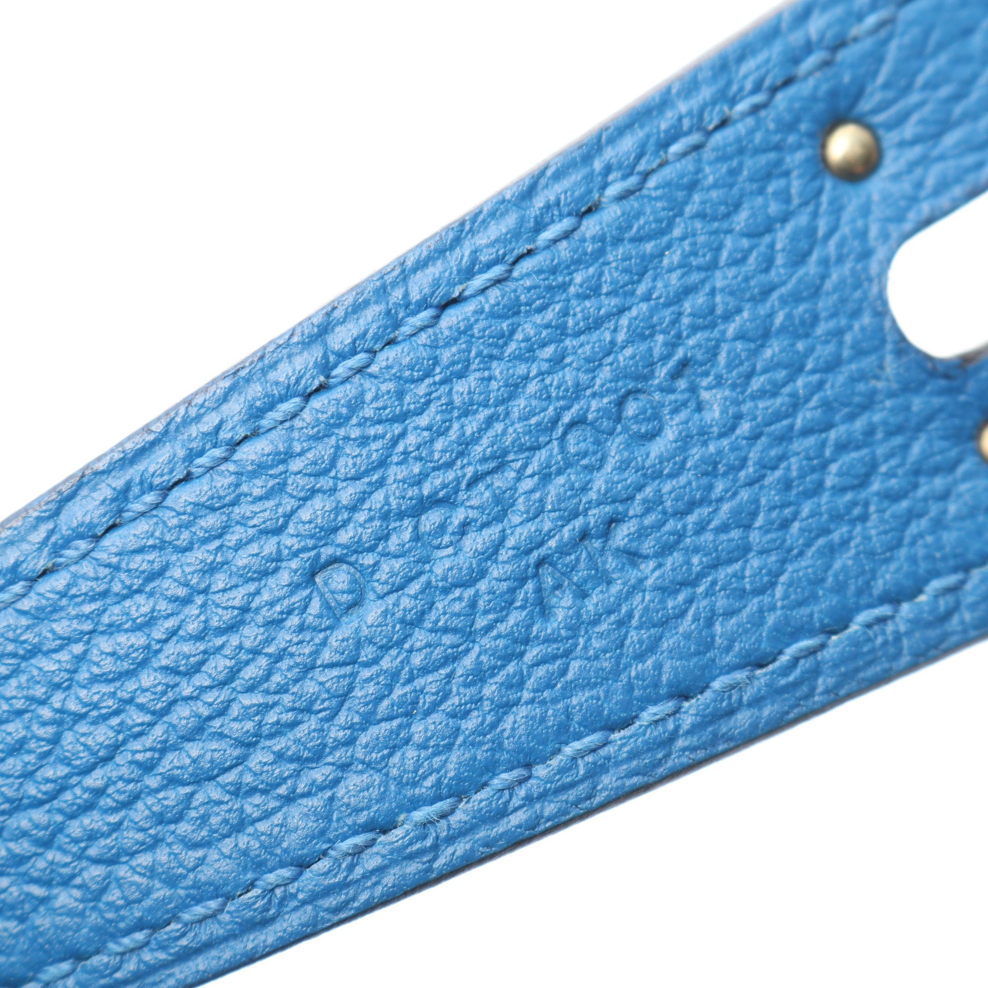 リンディ30 ブルーゼリージュ ショルダーバッグ エバーカラー ブルー シルバー金具 D刻印 エルメス バッグ HERMES