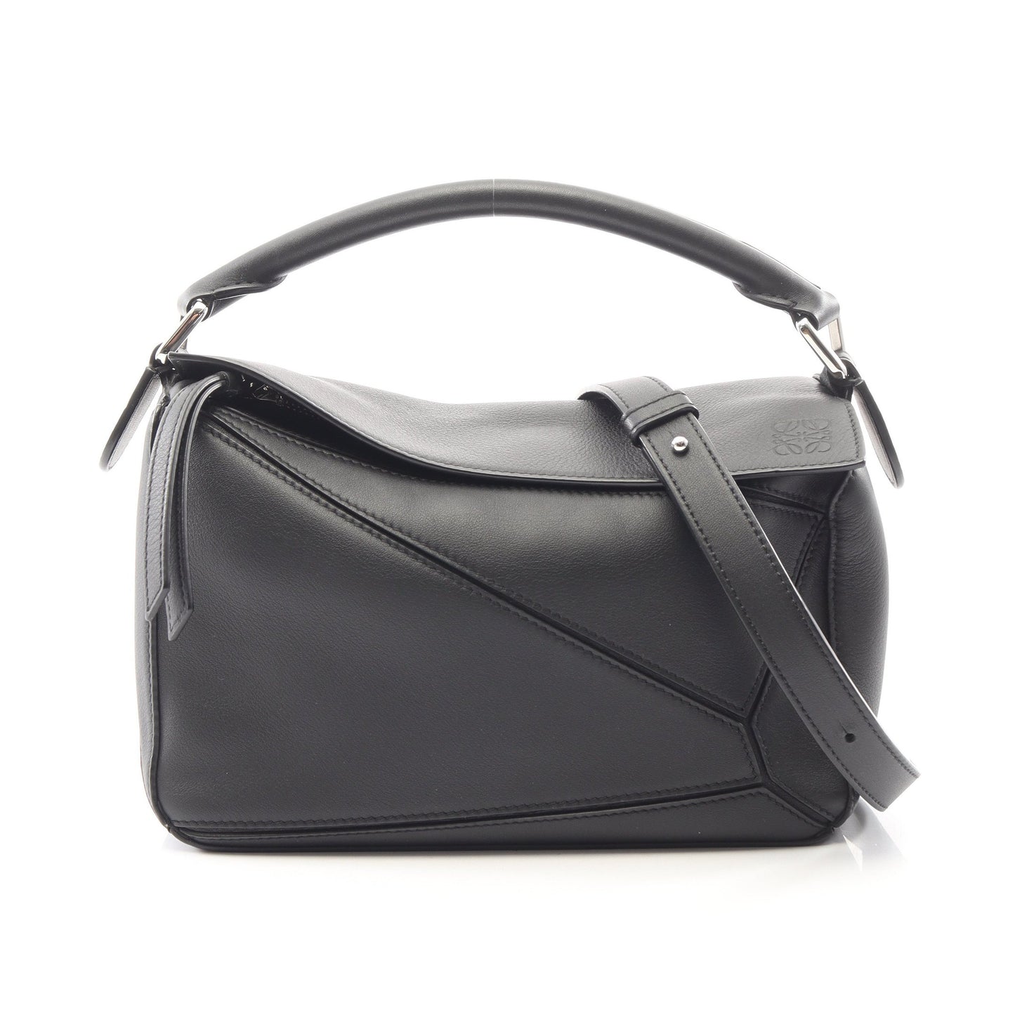 PUZZLE BAG SMALL パズルバッグ スモール 2WAY ハンドバッグ レザー ブラック ロエベ バッグ LOEWE