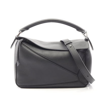 PUZZLE BAG SMALL パズルバッグ スモール 2WAY ハンドバッグ レザー ブラック ロエベ バッグ LOEWE
