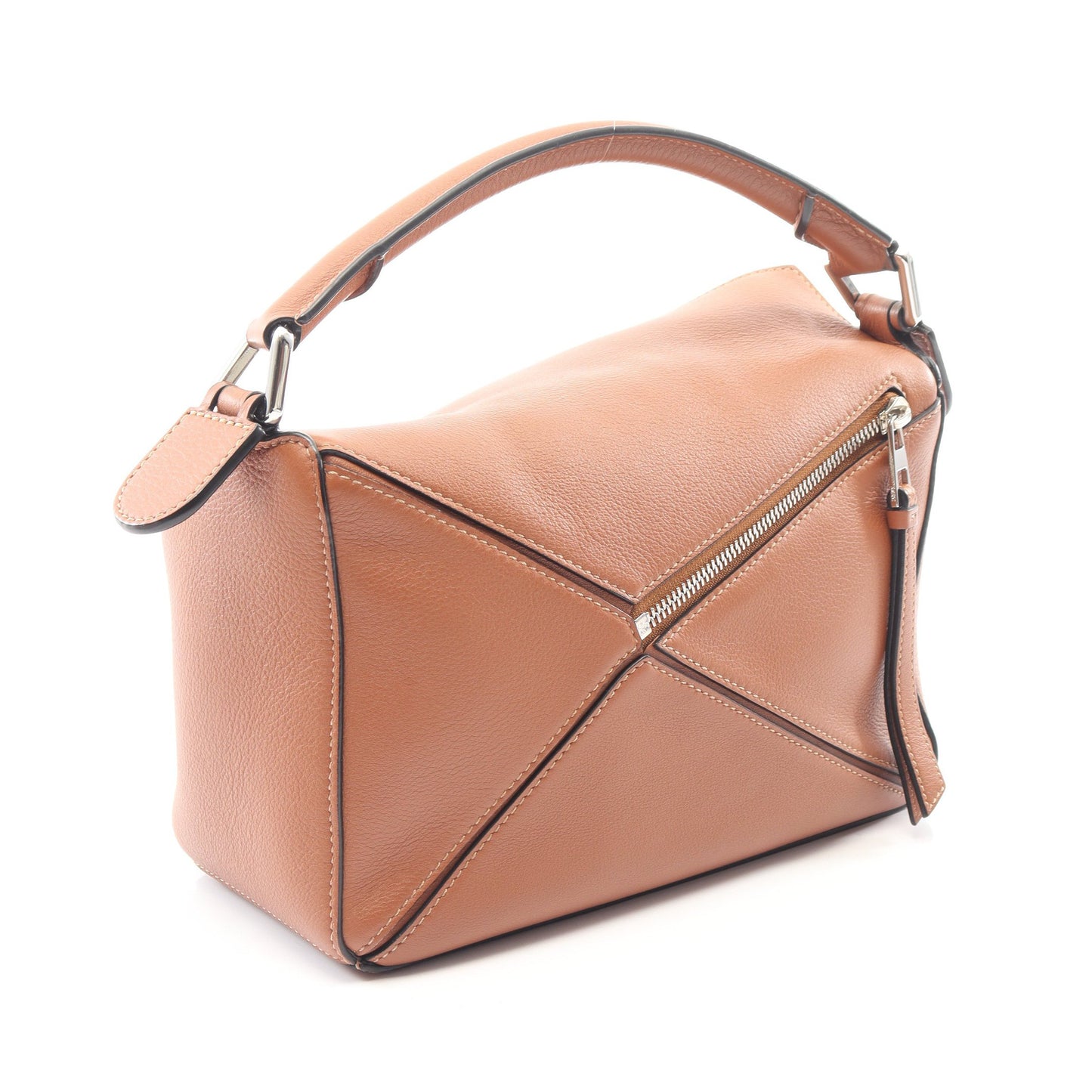 PUZZLE BAG SMALL パズルバッグ スモール 2WAY ハンドバッグ レザー ブラウン ロエベ バッグ LOEWE