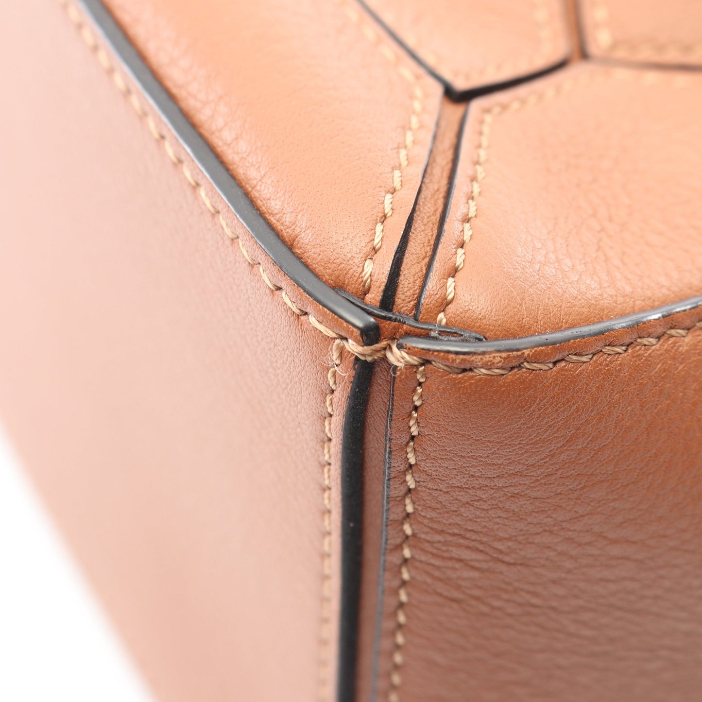 PUZZLE BAG SMALL パズルバッグ スモール 2WAY ハンドバッグ レザー ブラウン ロエベ バッグ LOEWE
