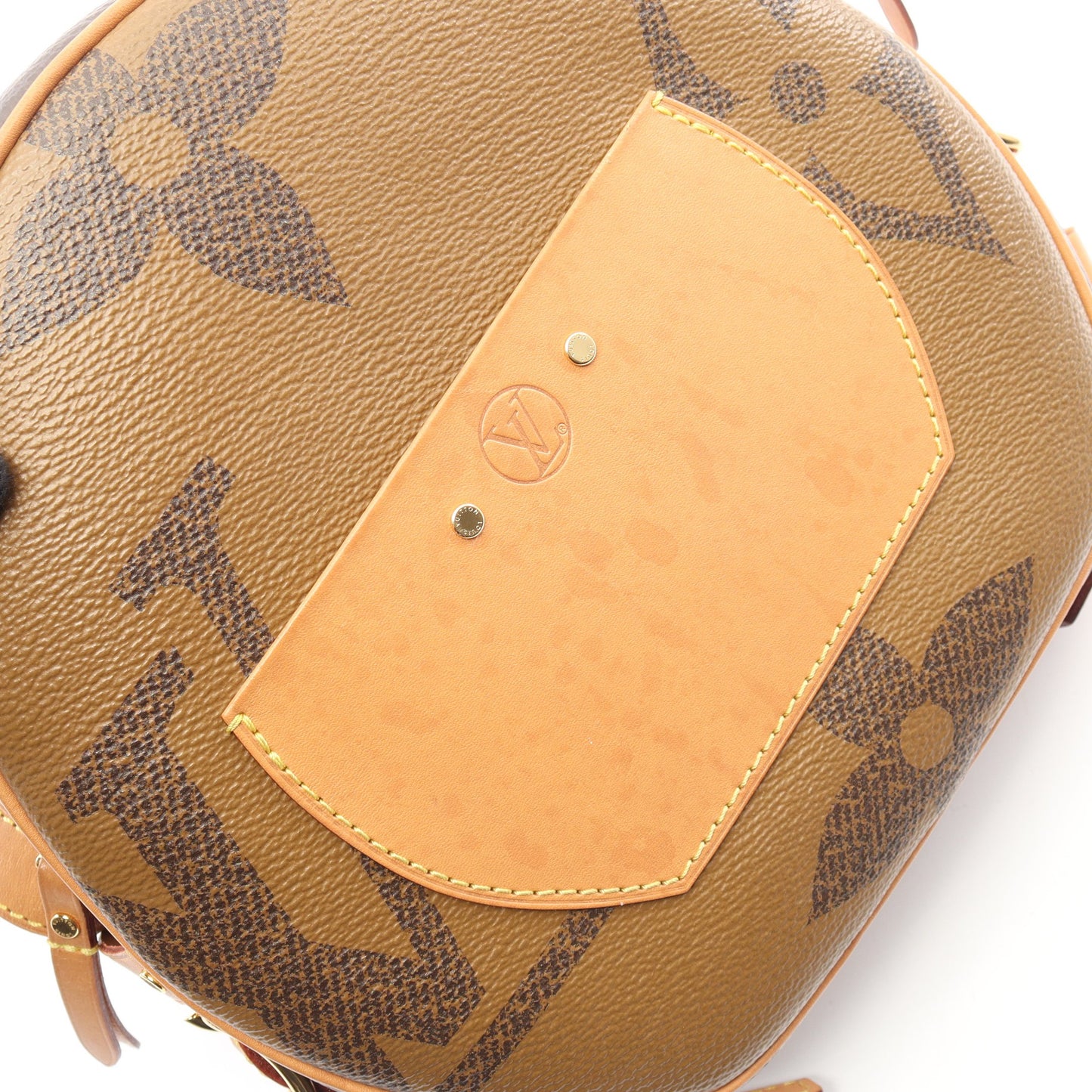 ボワット シャポー スープル モノグラムジャイアント リバース ショルダーバッグ PVC レザー ブラウン ルイヴィトン バッグ LOUIS VUITTON