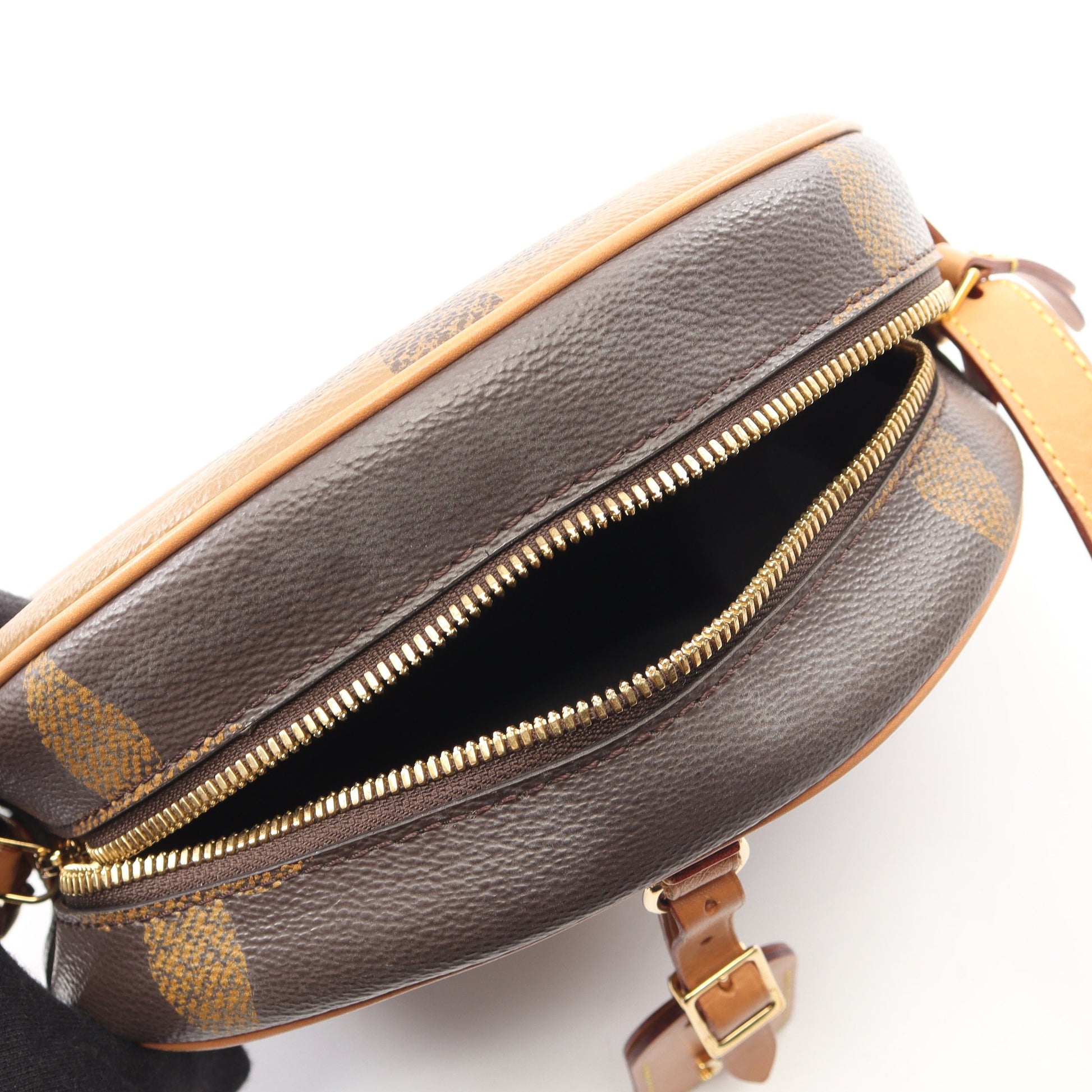 ボワット シャポー スープル モノグラムジャイアント リバース ショルダーバッグ PVC レザー ブラウン ルイヴィトン バッグ LOUIS VUITTON