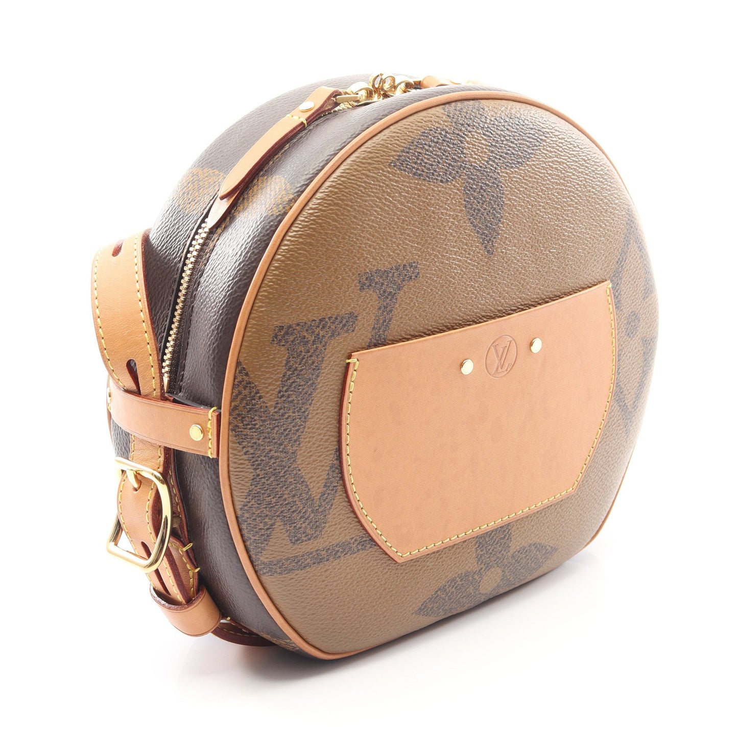 ボワット シャポー スープル モノグラムジャイアント リバース ショルダーバッグ PVC レザー ブラウン ルイヴィトン バッグ LOUIS VUITTON