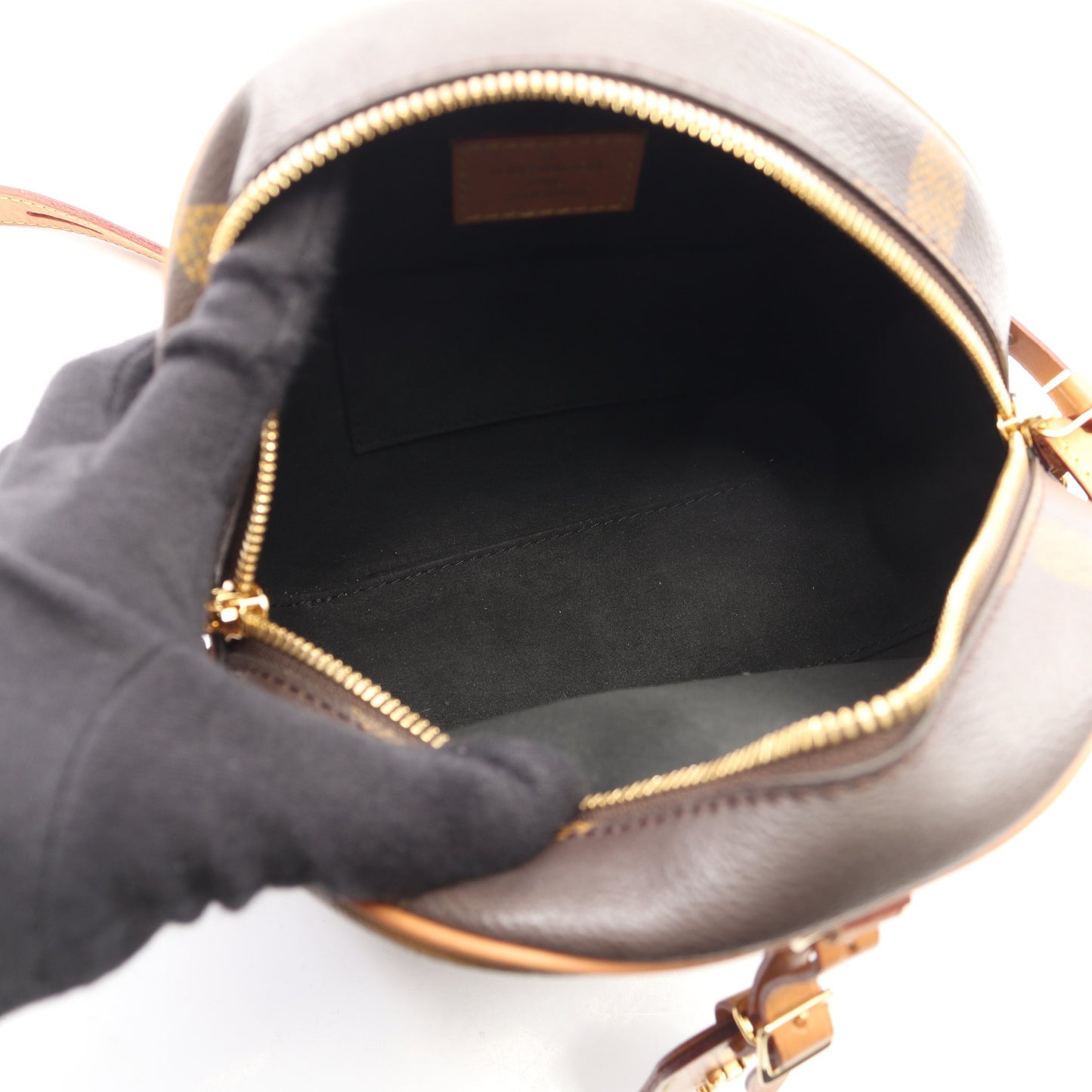 ボワット シャポー スープル モノグラムジャイアント リバース ショルダーバッグ PVC レザー ブラウン ルイヴィトン バッグ LOUIS VUITTON