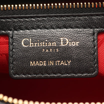 レディディオール ラージ カナージュ 2WAY ハンドバッグ レザー ブラック クリスチャンディオール バッグ Christian Dior
