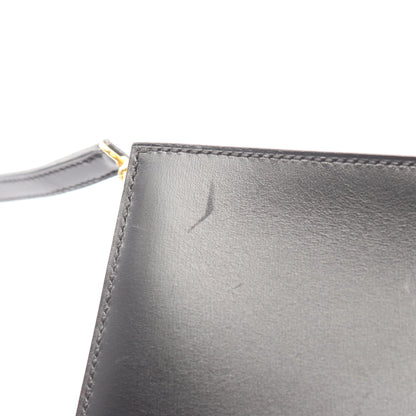 ヴィンテージ ショルダーバッグ ボックスカーフ ブラック ゴールド金具 ○Y刻印 エルメス バッグ HERMES