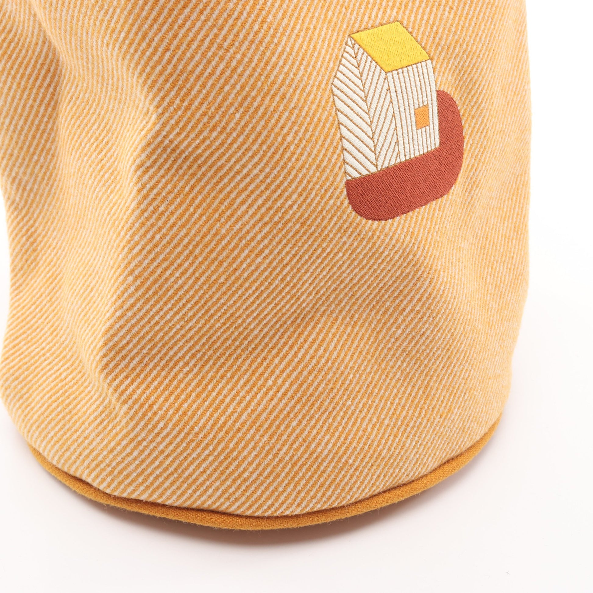 エポペ ダッフルバッグ キッズ ショルダーバッグ ウール オレンジ マルチカラー シルバー金具 エルメス バッグ HERMES