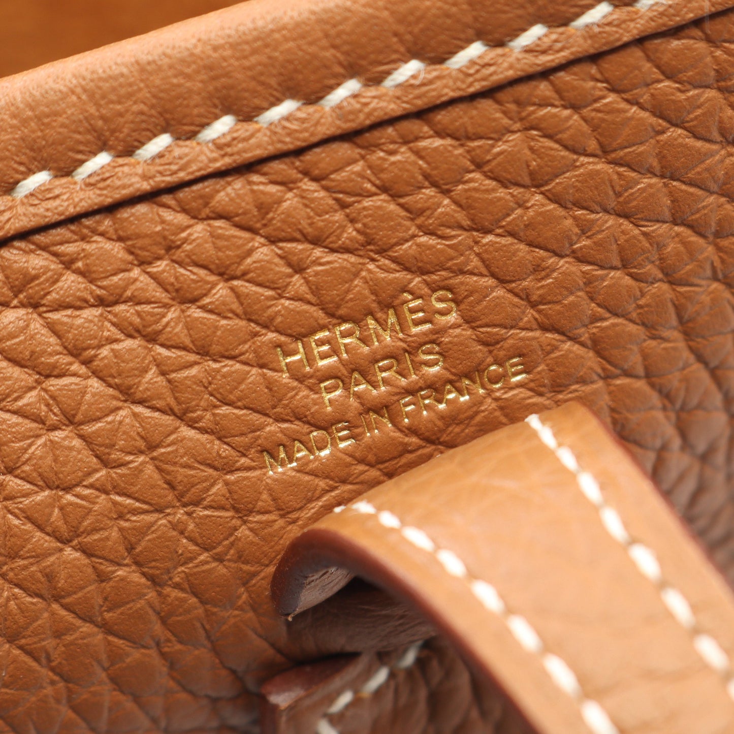 エヴリンTPM アマゾン ゴールド ショルダーバッグ トリヨンクレマンス ブラウン ゴールド金具 G刻印 エルメス バッグ HERMES