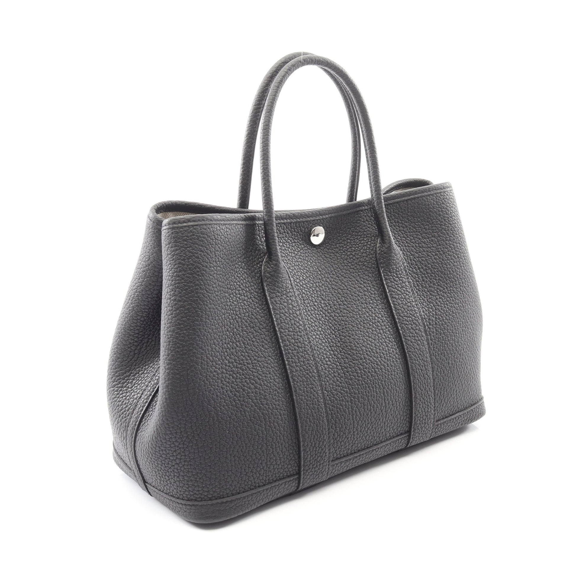 ガーデンパーティTPM ハンドバッグ トートバッグ ネゴンダ ブラック シルバー金具 G刻印 エルメス バッグ HERMES