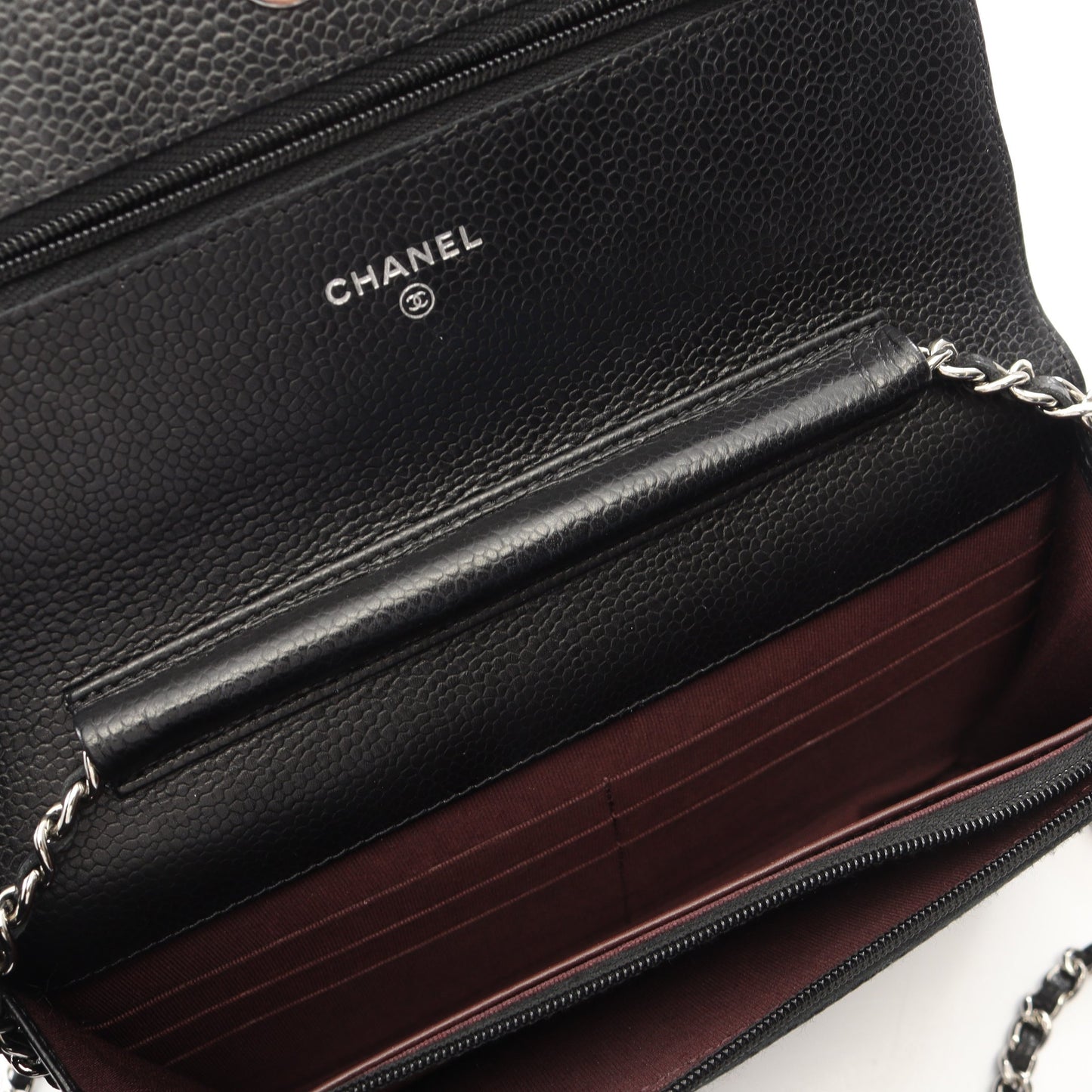 マトラッセ チェーンウォレット キャビアスキン ブラック シルバー金具 シャネル バッグ CHANEL