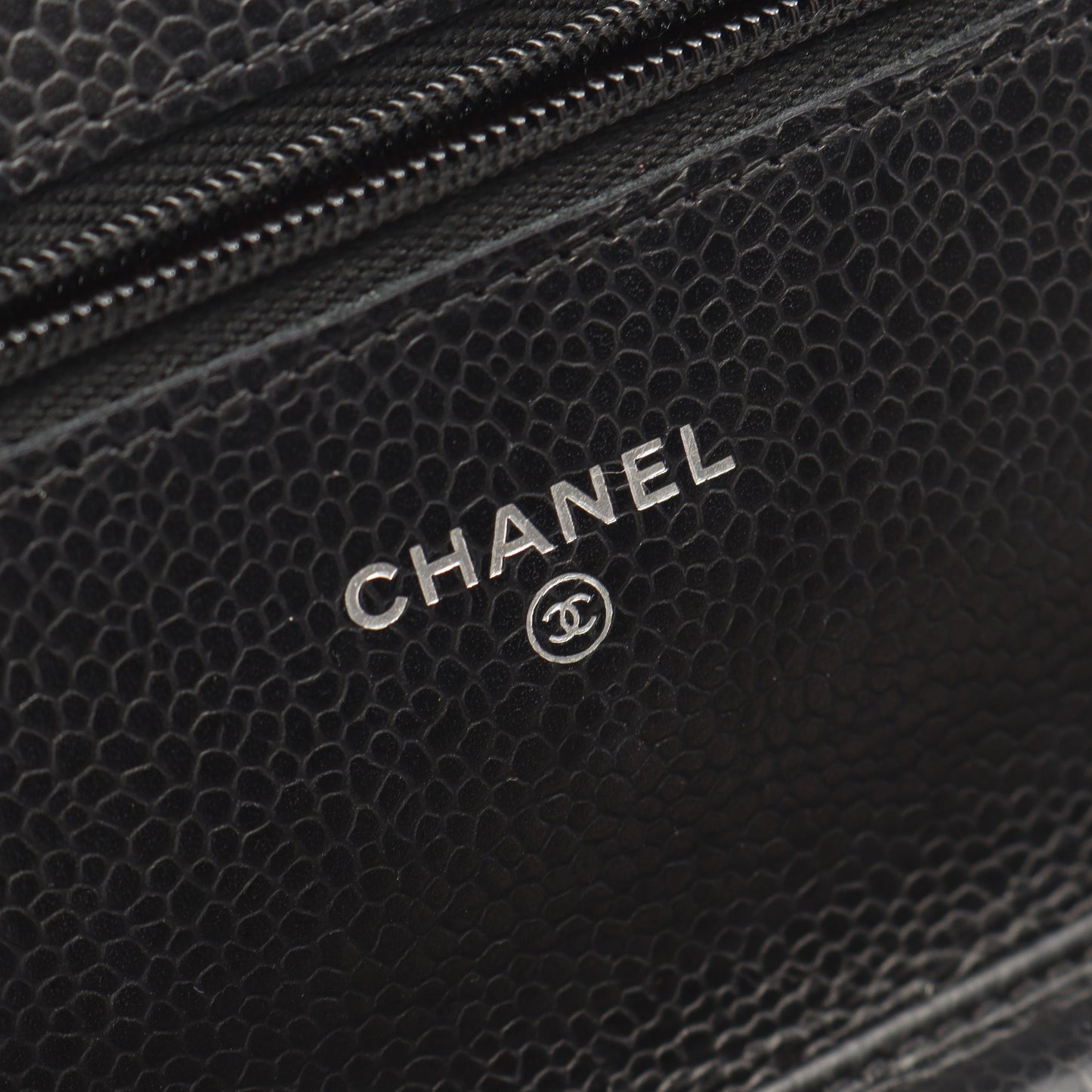 マトラッセ チェーンウォレット キャビアスキン ブラック シルバー金具 シャネル バッグ CHANEL