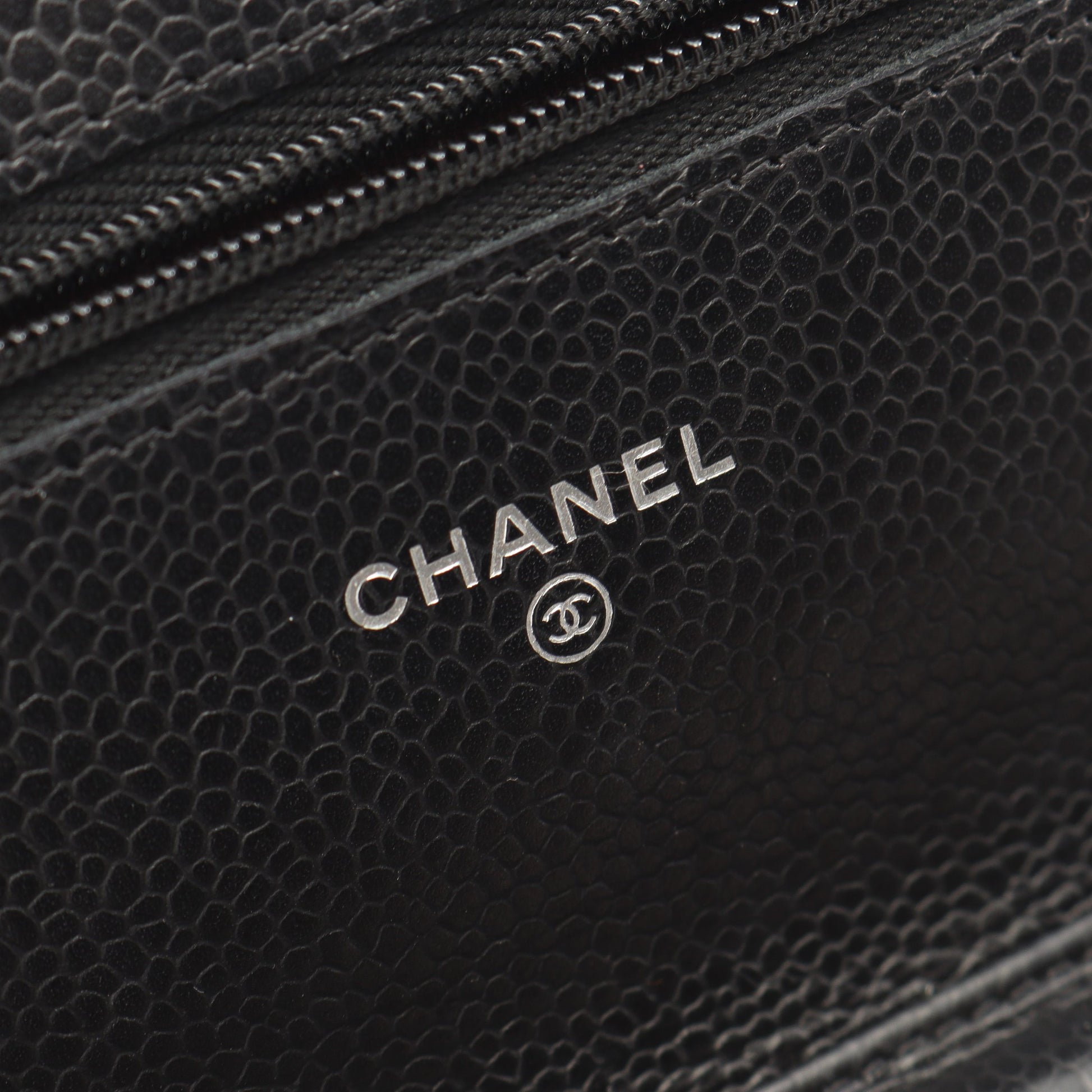 マトラッセ チェーンウォレット キャビアスキン ブラック シルバー金具 シャネル バッグ CHANEL