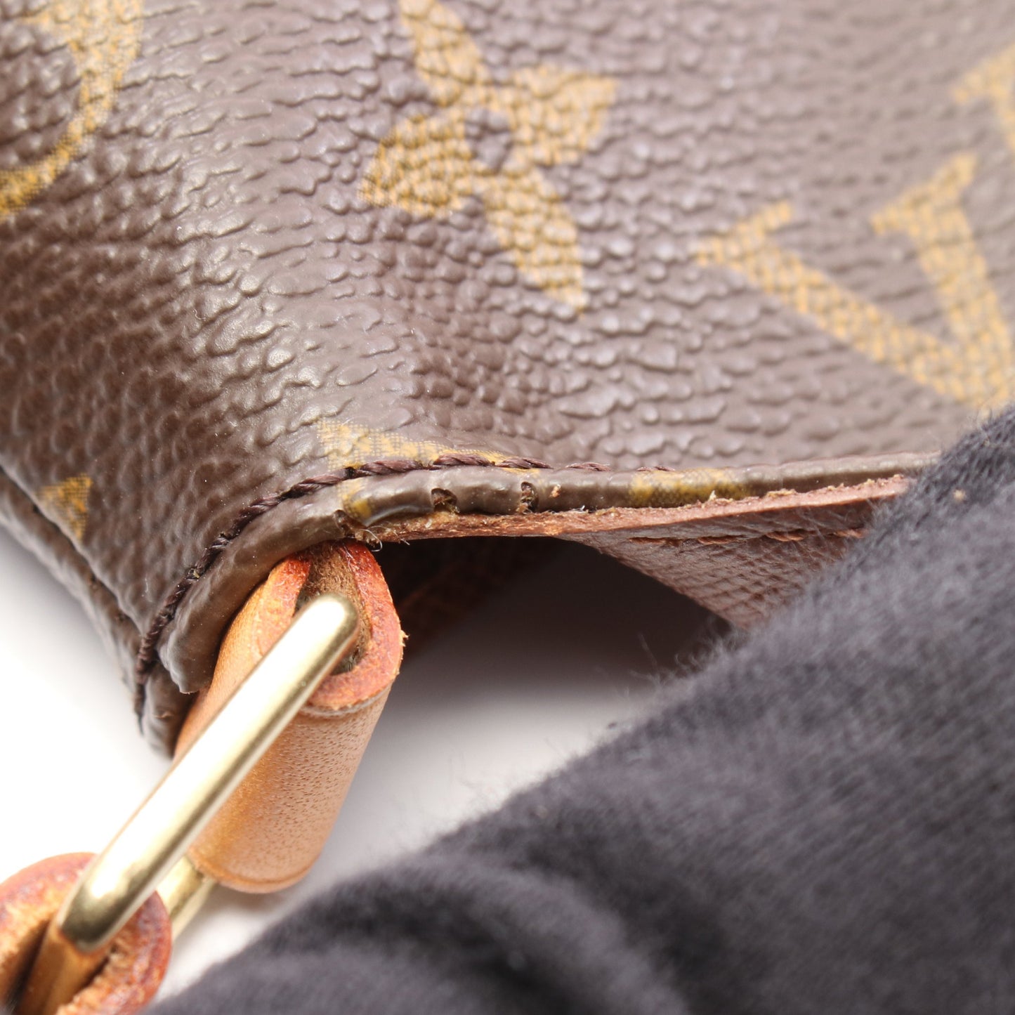 ミュゼットタンゴ ショートストラップ モノグラム ショルダーバッグ PVC レザー ブラウン ルイヴィトン バッグ LOUIS VUITTON