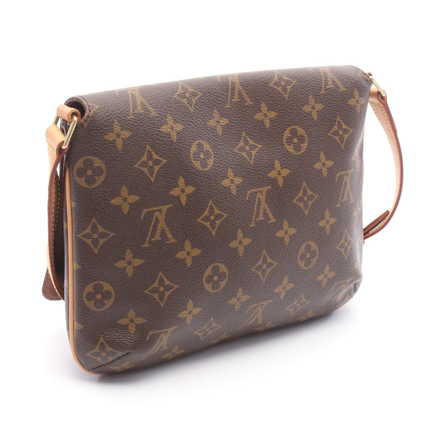 ミュゼットタンゴ ショートストラップ モノグラム ショルダーバッグ PVC レザー ブラウン ルイヴィトン バッグ LOUIS VUITTON