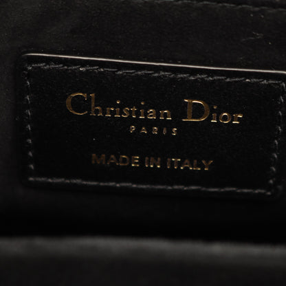 LADY DIOR レディディオール カナージュ 2WAY ハンドバッグ レザー ブラック クリスチャンディオール バッグ Christian Dior