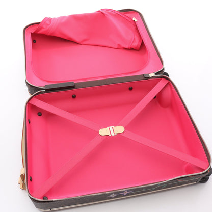 LV × TM ホライゾン55 モノグラムブロッサム キャリーケース スーツケース PVC レザー ブラウン マルチカラー ルイヴィトン バッグ LOUIS VUITTON