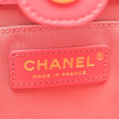 マトラッセ ココマーク チェーンショルダーバッグ ラムスキン ピンク ゴールド金具 シャネル バッグ CHANEL