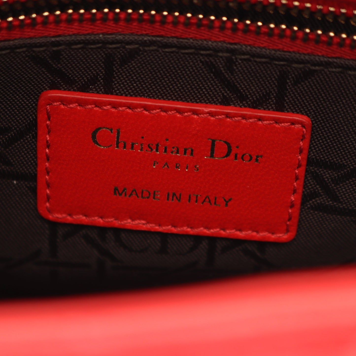 LADY DIOR MY ABCDIOR レディディオール スモール カナージュ 2WAY ハンドバッグ レザー レッド クリスチャンディオール バッグ Christian Dior