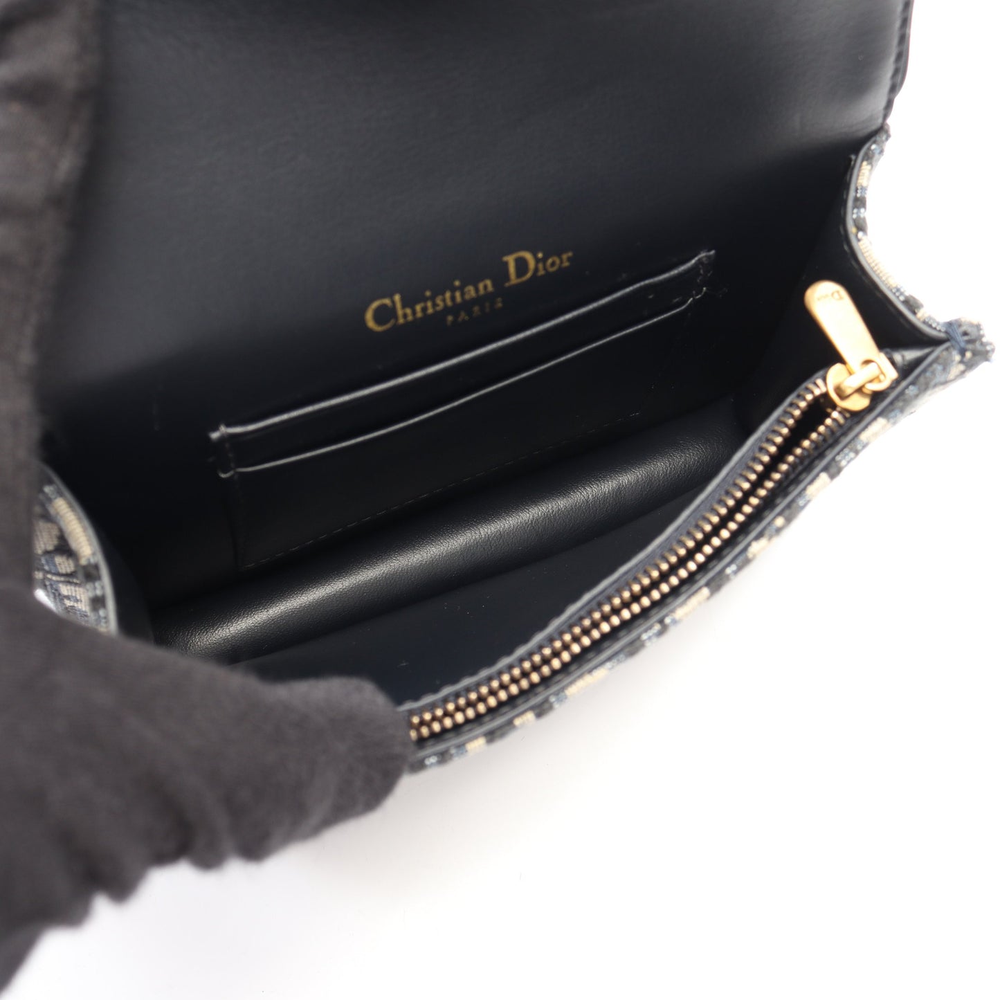 SADDLE サドル オブリーク ジャカード ボディバッグ ウエストバッグ キャンバス レザー ネイビー ベージュ クリスチャンディオール バッグ Christian Dior