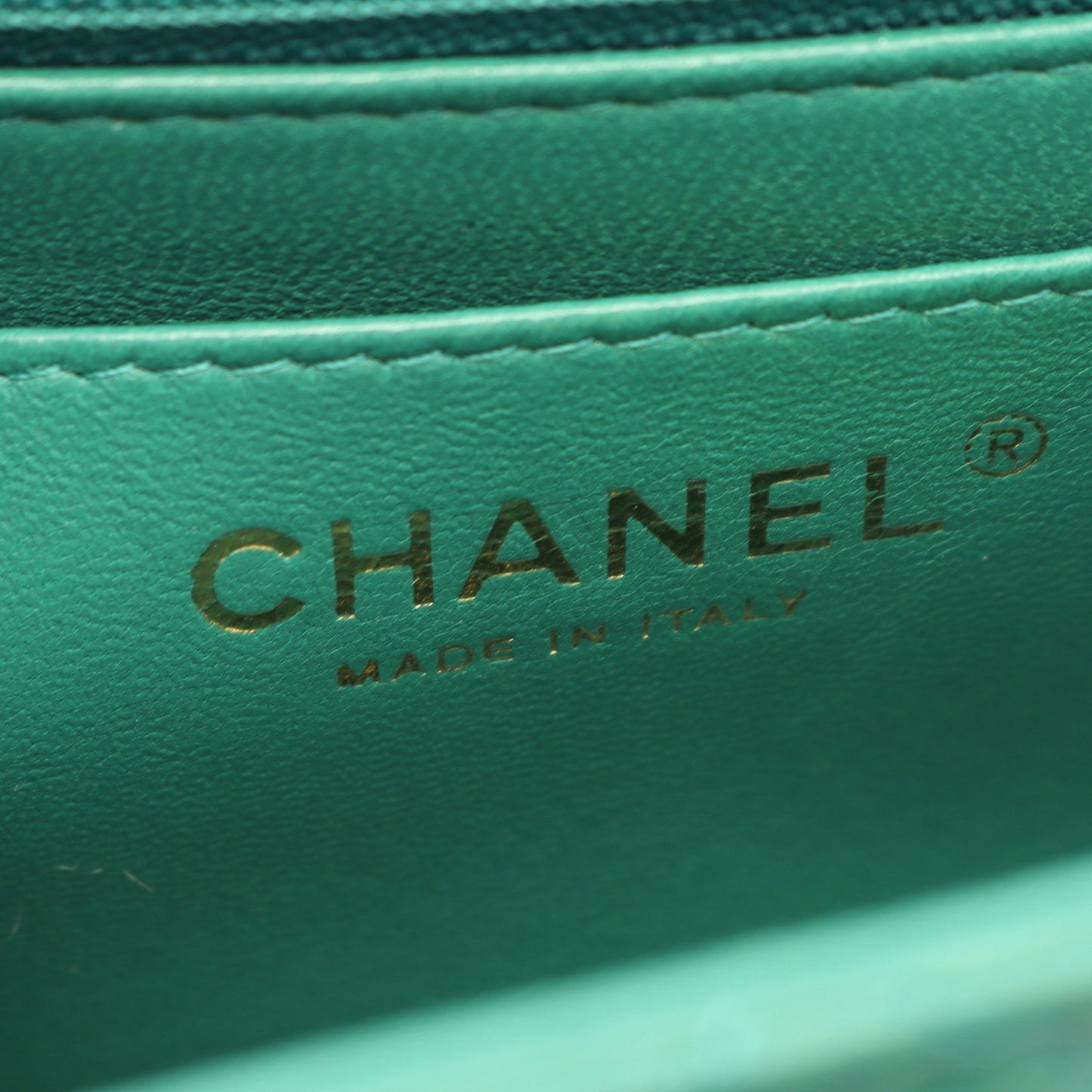 ミニマトラッセ チェーンショルダーバッグ ラムスキン グリーン ゴールド金具 シャネル バッグ CHANEL