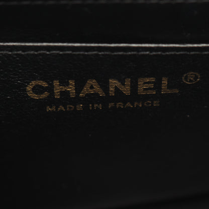 シェブロン Vステッチ ミニ チェーンショルダーバッグ ラムスキン ブラック ゴールド金具 シャネル バッグ CHANEL