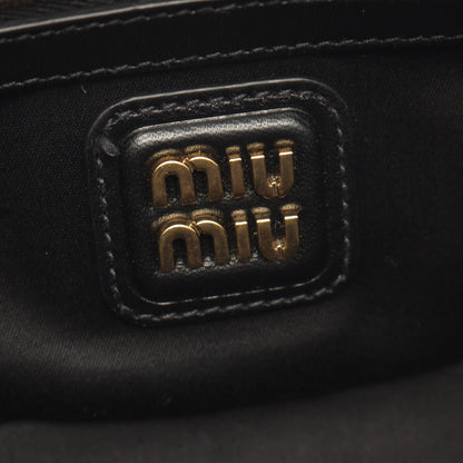 MATELASSE マテラッセ 2WAY ハンドバッグ レザー ブラック ミュウミュウ バッグ miu miu