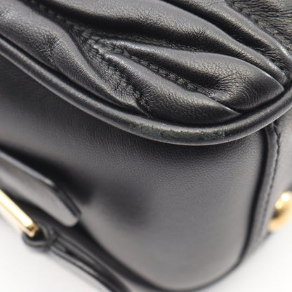 MATELASSE マテラッセ 2WAY ハンドバッグ レザー ブラック ミュウミュウ バッグ miu miu