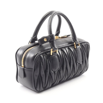 MATELASSE マテラッセ 2WAY ハンドバッグ レザー ブラック ミュウミュウ バッグ miu miu