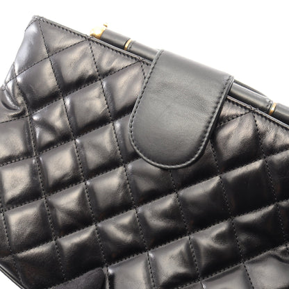マトラッセ 2WAY チェーンショルダーバッグ レザー ブラック ゴールド金具 シャネル バッグ CHANEL