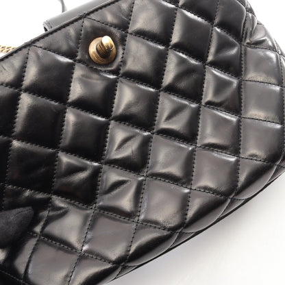 マトラッセ 2WAY チェーンショルダーバッグ レザー ブラック ゴールド金具 シャネル バッグ CHANEL
