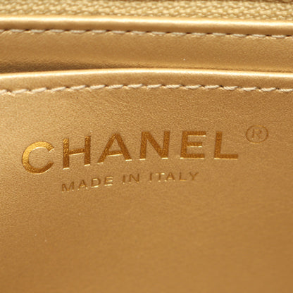マトラッセ チェーンショルダーバッグ ラムスキン ブルー ゴールド金具 シャネル バッグ CHANEL