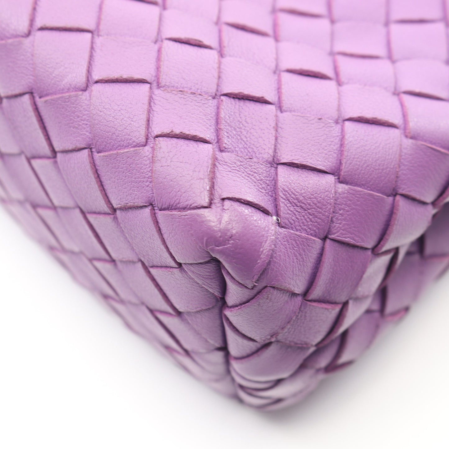 オリンピア イントレチャート チェーンショルダーバッグ レザー パープル ボッテガヴェネタ バッグ BOTTEGA VENETA