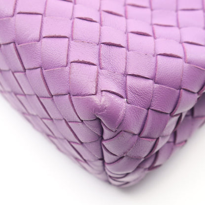 オリンピア イントレチャート チェーンショルダーバッグ レザー パープル ボッテガヴェネタ バッグ BOTTEGA VENETA