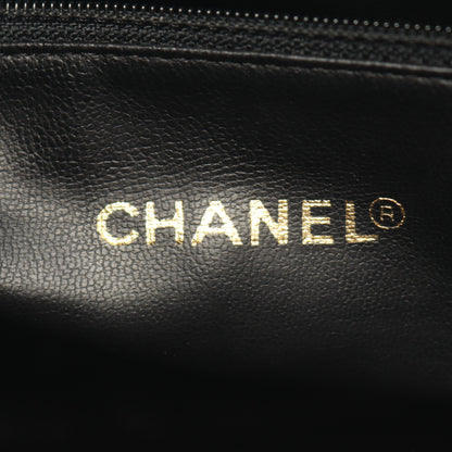 ココマーク チェーンショルダーバッグ チェーントートバッグ キャビアスキン ブラック ゴールド金具 シャネル バッグ CHANEL
