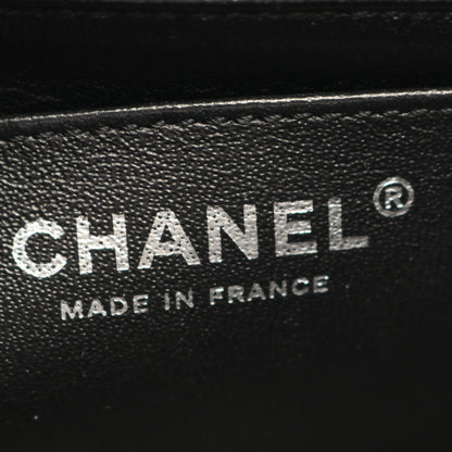 2.55 ミニマトラッセ Wチェーンショルダーバッグ ラムスキン ブラック シルバー金具 シャネル バッグ CHANEL