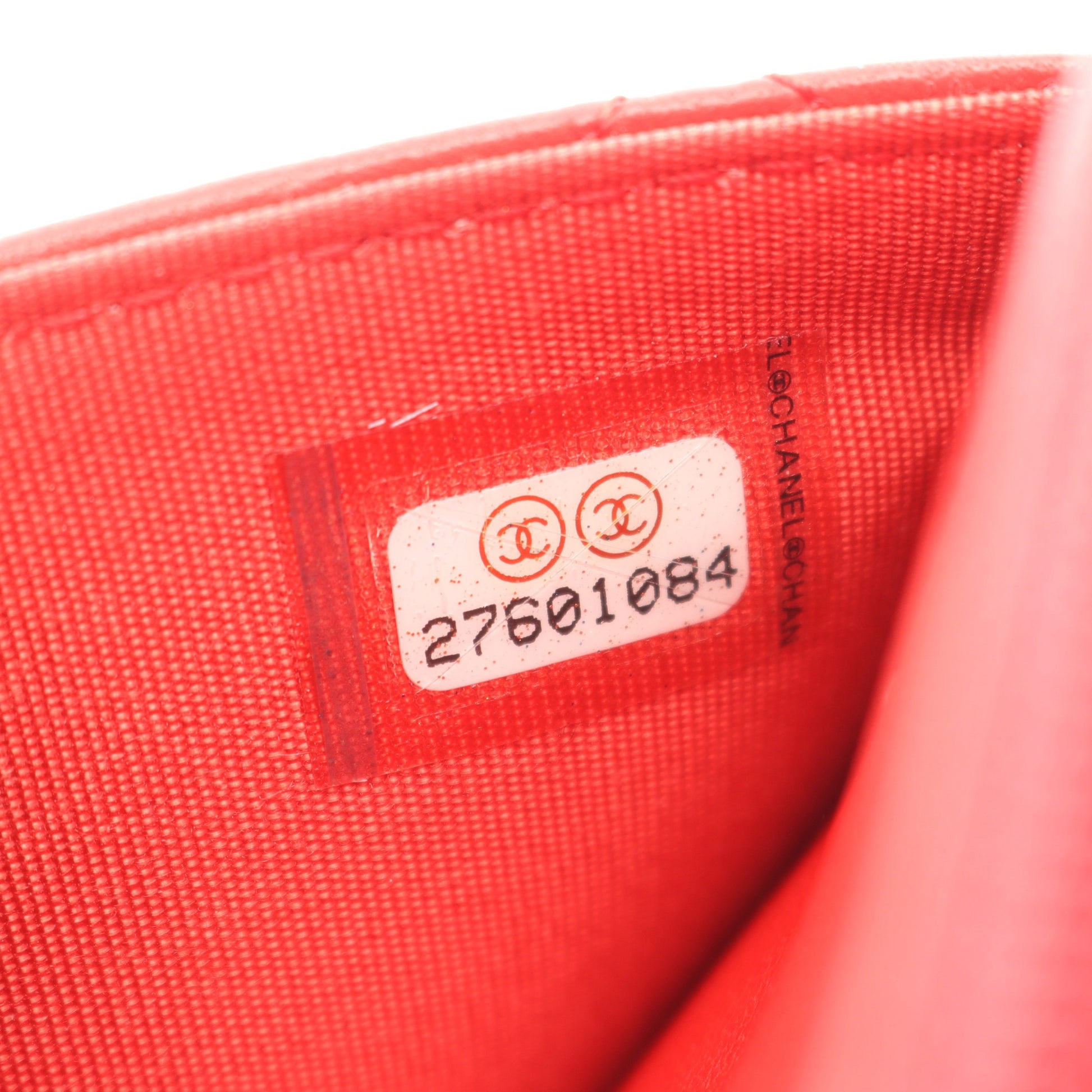 マトラッセ カメリア チェーンウォレット ラムスキン レッド ゴールド金具 シャネル バッグ CHANEL