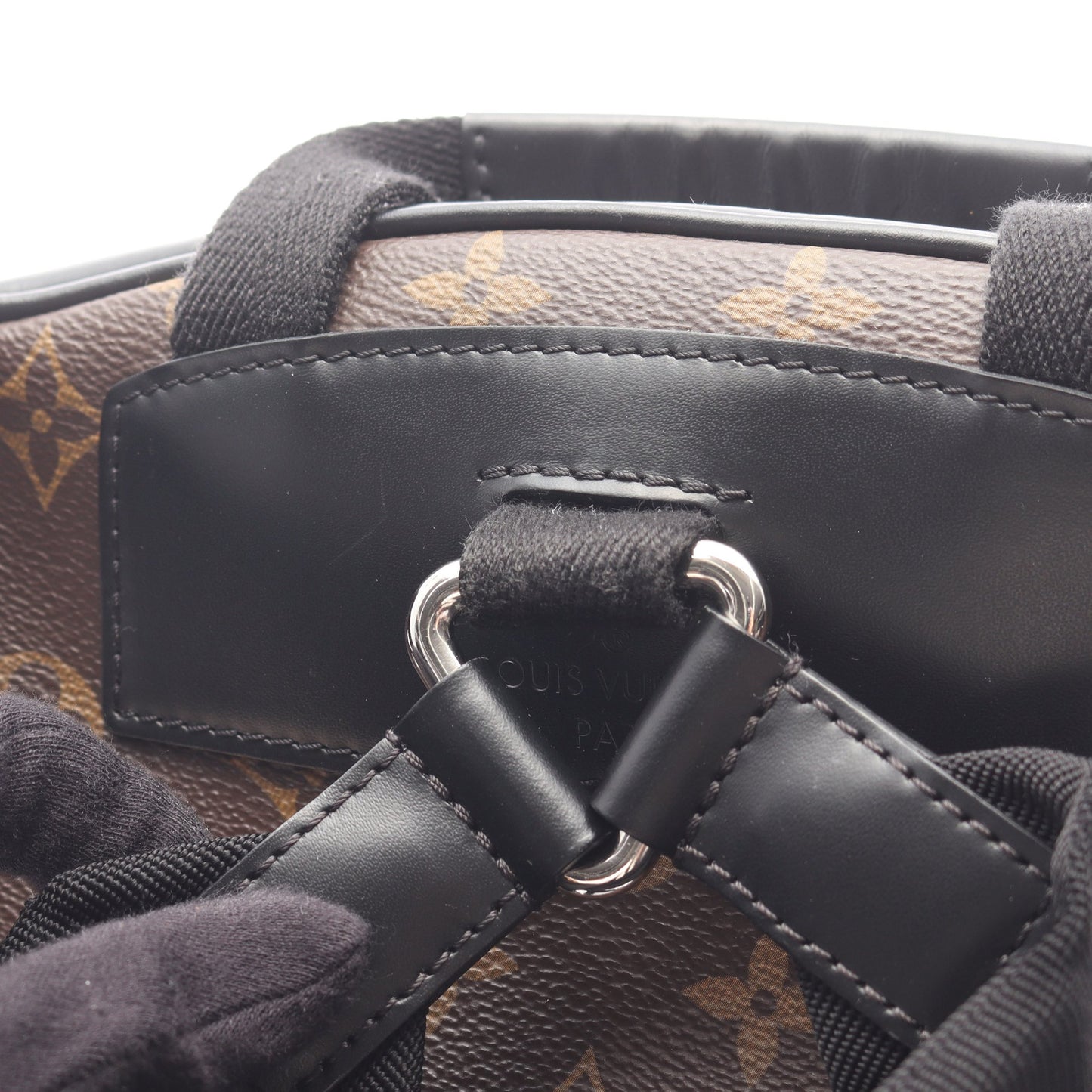 ジョッシュ モノグラムマカサー バックパック リュックサック PVC レザー ブラウン ブラック ルイヴィトン バッグ LOUIS VUITTON