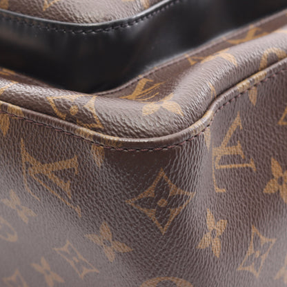 ジョッシュ モノグラムマカサー バックパック リュックサック PVC レザー ブラウン ブラック ルイヴィトン バッグ LOUIS VUITTON