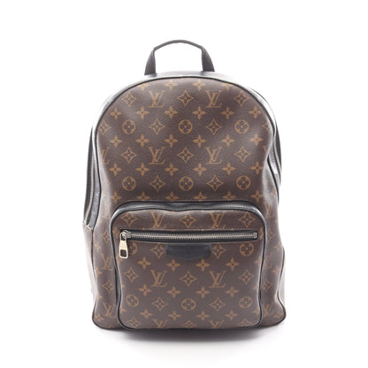 ジョッシュ モノグラムマカサー バックパック リュックサック PVC レザー ブラウン ブラック ルイヴィトン バッグ LOUIS VUITTON