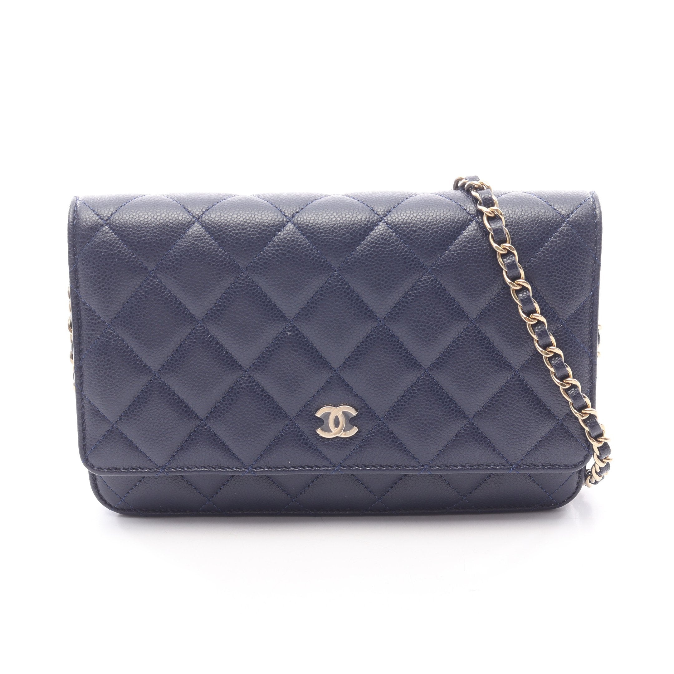 キャビアスキン chanel チェーン ウォレット CHANEL チェーン