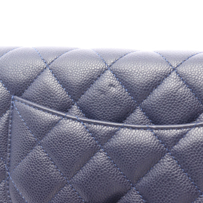 マトラッセ チェーンウォレット ソフトキャビアスキン ネイビー ゴールド金具 シャネル バッグ CHANEL