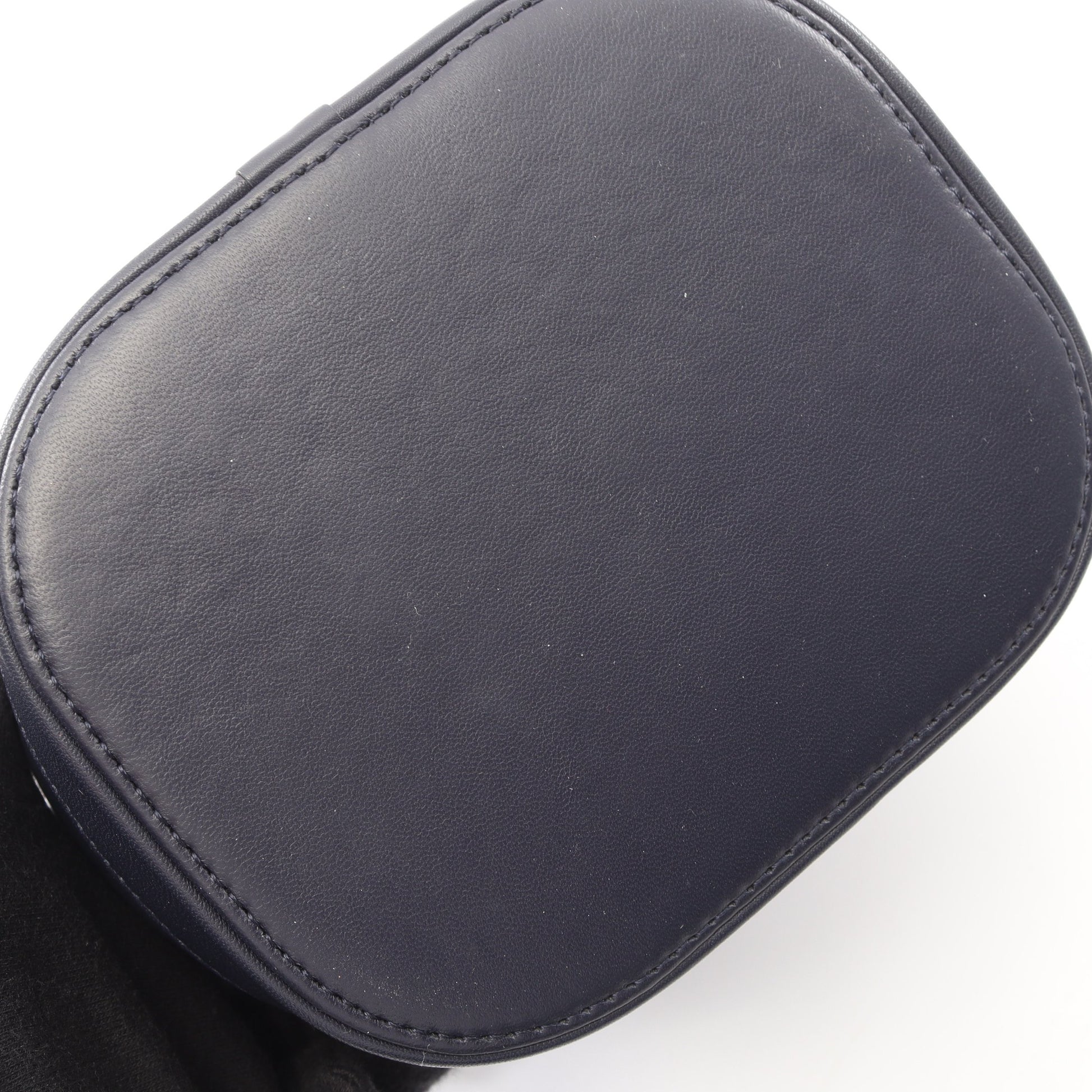 ココマーク 2WAY チェーンショルダーバッグ バニティバッグ ラムスキン ネイビー ゴールド金具 シャネル バッグ CHANEL