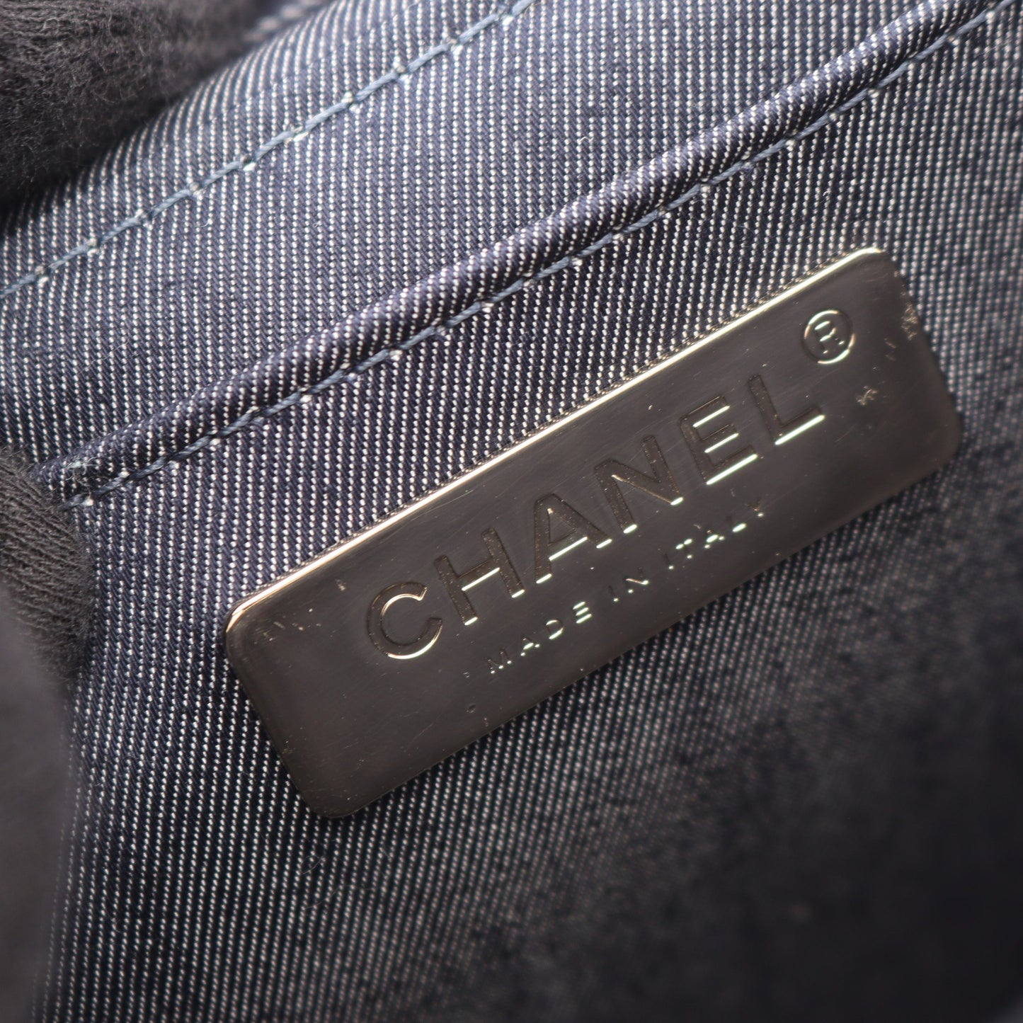 ココマーク 2WAY チェーンショルダーバッグ バニティバッグ ラムスキン ネイビー ゴールド金具 シャネル バッグ CHANEL
