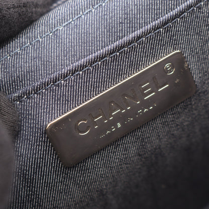 ココマーク 2WAY チェーンショルダーバッグ バニティバッグ ラムスキン ネイビー ゴールド金具 シャネル バッグ CHANEL