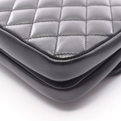 マトラッセ 2WAY チェーンショルダーバッグ ラムスキン ブラック ゴールド金具 シャネル バッグ CHANEL