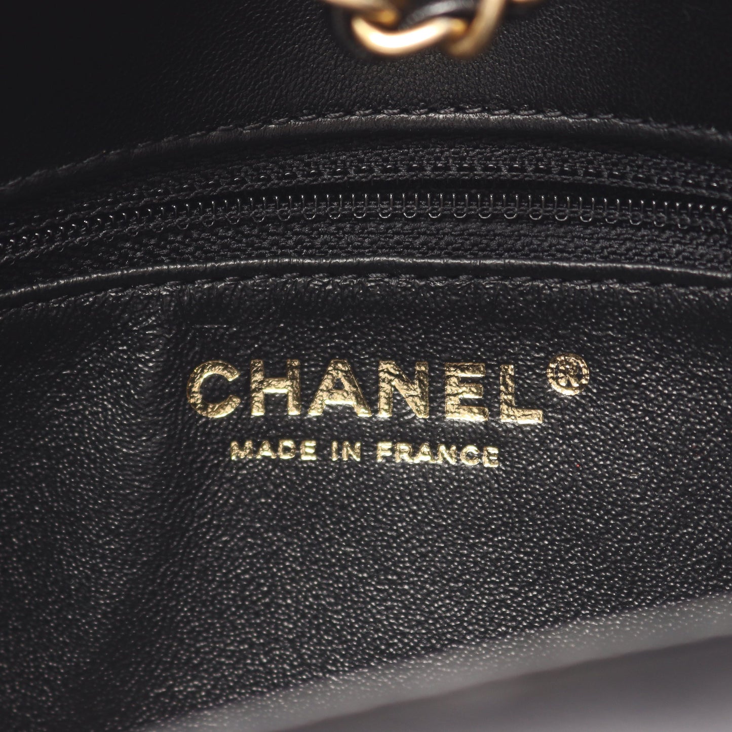 マトラッセ 2WAY チェーンショルダーバッグ ラムスキン ブラック ゴールド金具 シャネル バッグ CHANEL