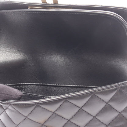 マトラッセ 2WAY チェーンショルダーバッグ ラムスキン ブラック ゴールド金具 シャネル バッグ CHANEL