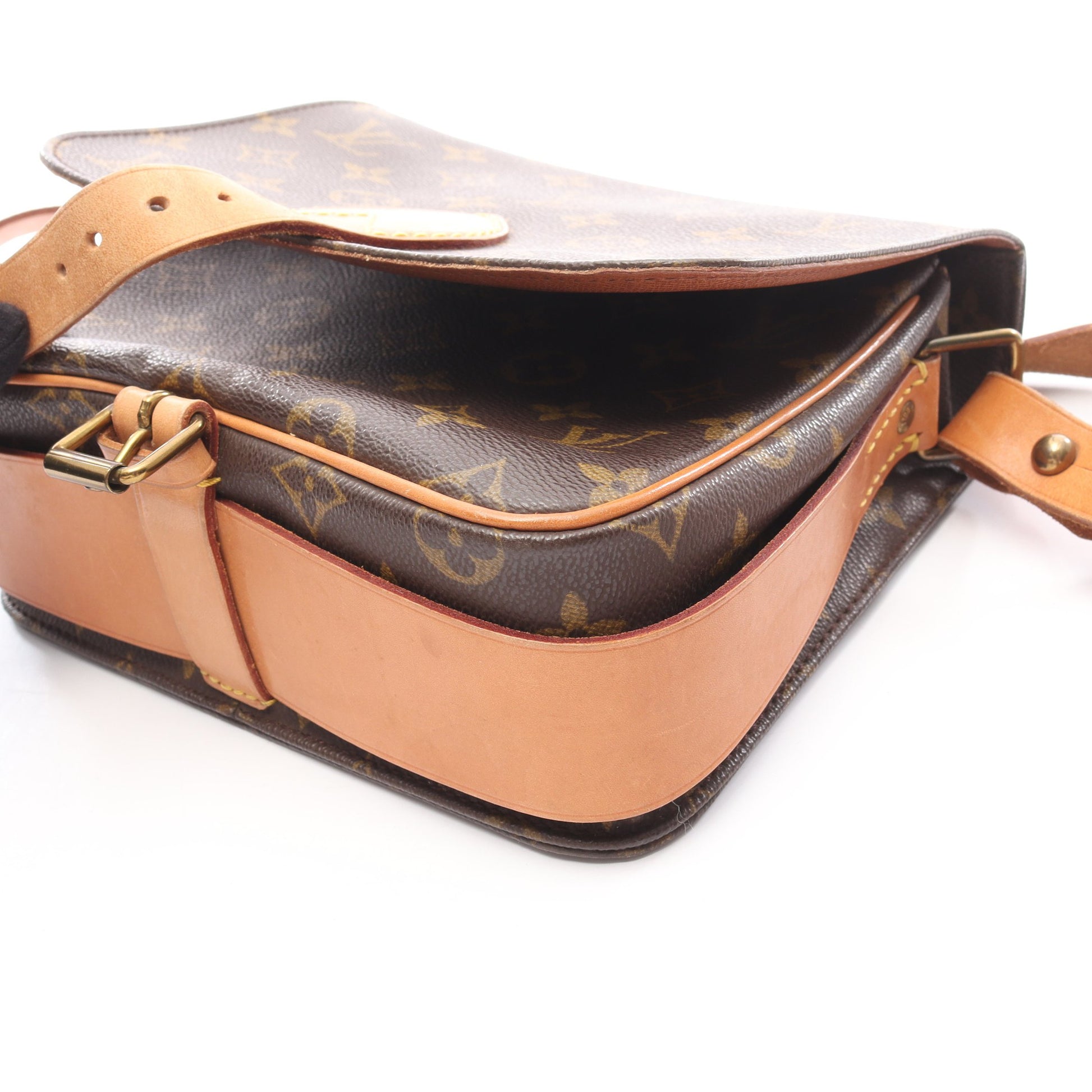 カルトシエールMM モノグラム ショルダーバッグ PVC レザー ブラウン ルイヴィトン バッグ LOUIS VUITTON