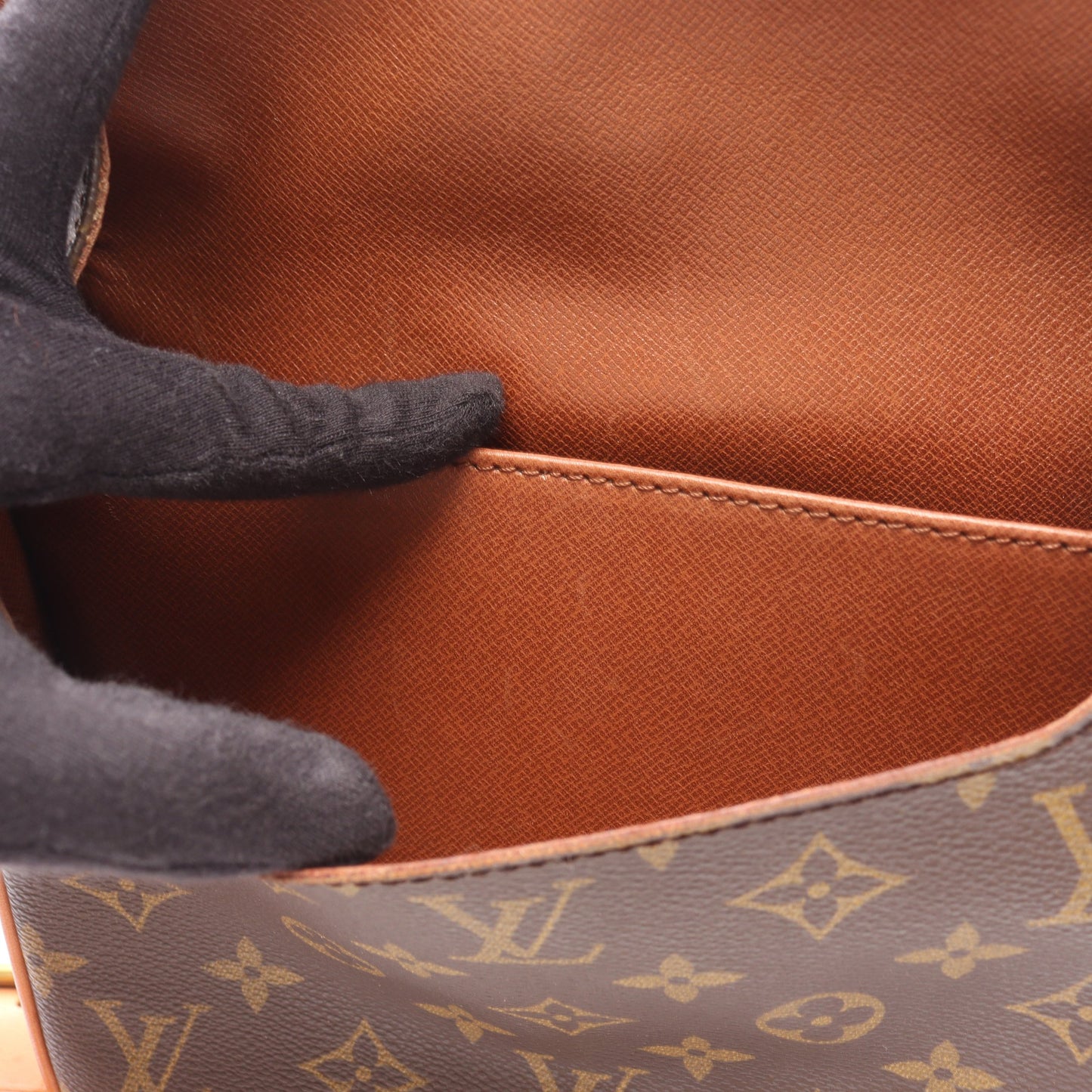 カルトシエールMM モノグラム ショルダーバッグ PVC レザー ブラウン ルイヴィトン バッグ LOUIS VUITTON